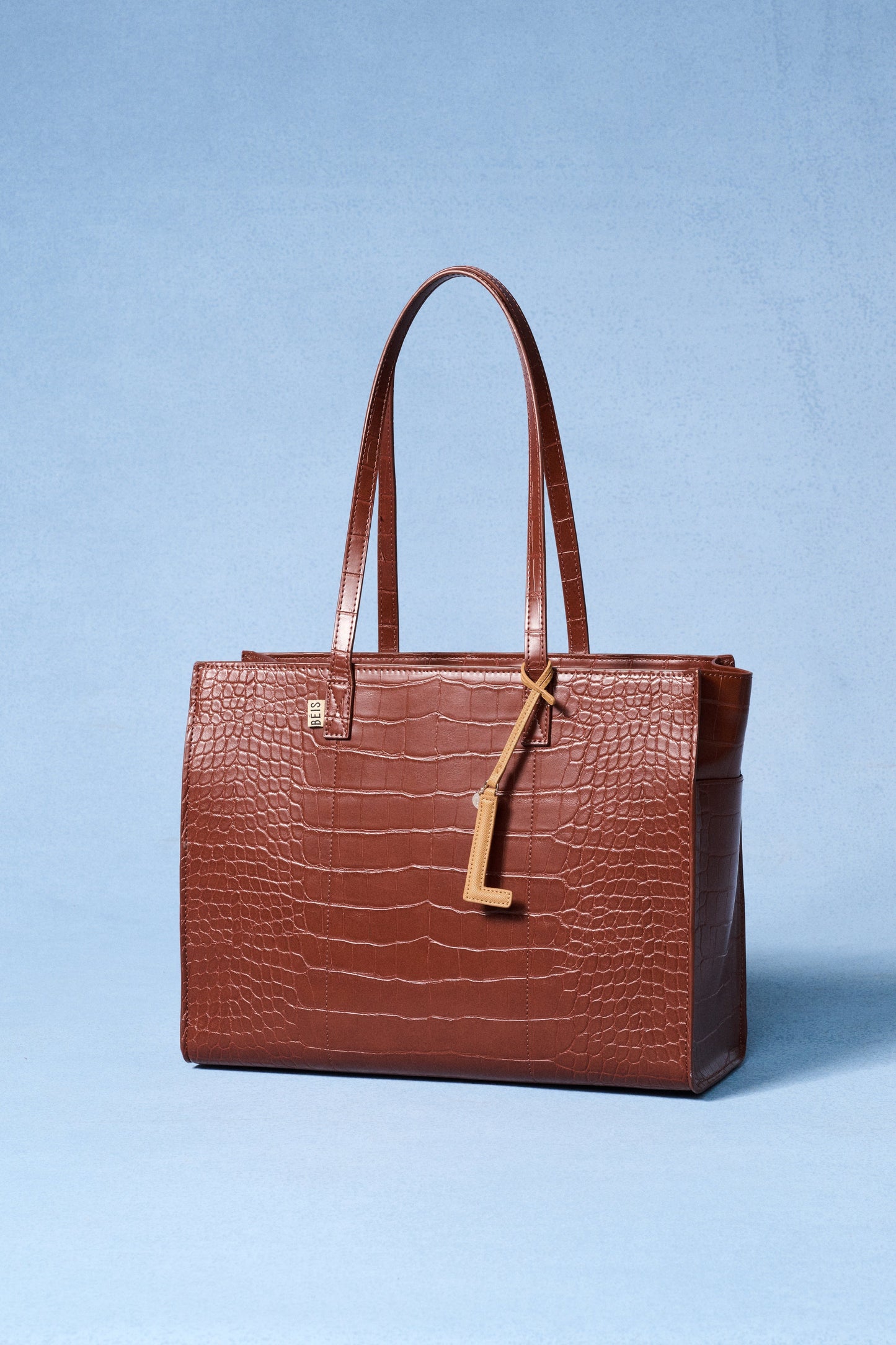 The Letter Charm in Camel